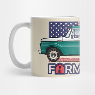 Green farm truck Mug